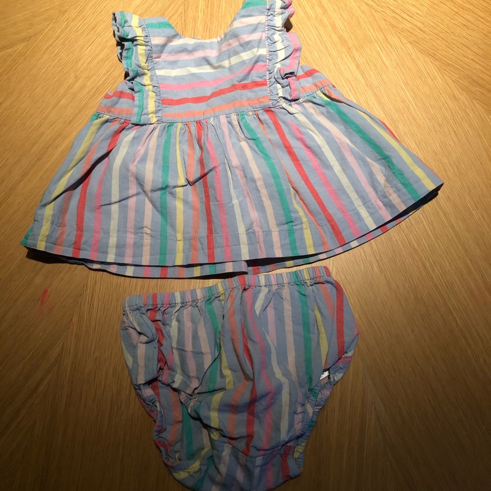 Baby Gap Stripe Ruffle Set